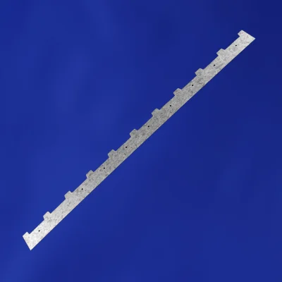 Hřeben kovový 372 mm,10 rámků, ouško 25 mm