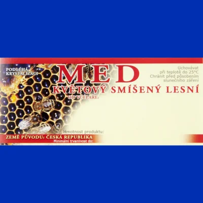 Etiketa MED-květový smíšený lesní