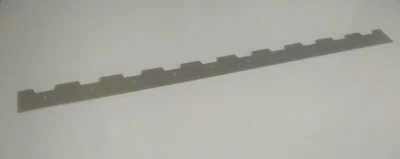 Hřeben kovový, 397 mm, 10 rámků, ouško 16 mm
