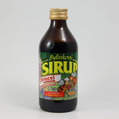 Bylinkový sirup -Jitrocel+echinacea (s medem,vit.C,325g)