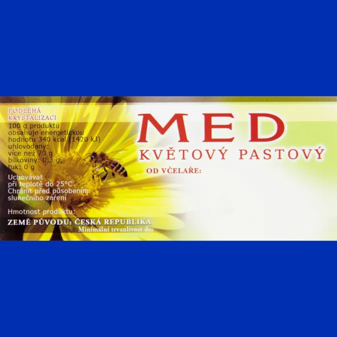 Fotografie 1 z 1: Etiketa MED- květový pastový