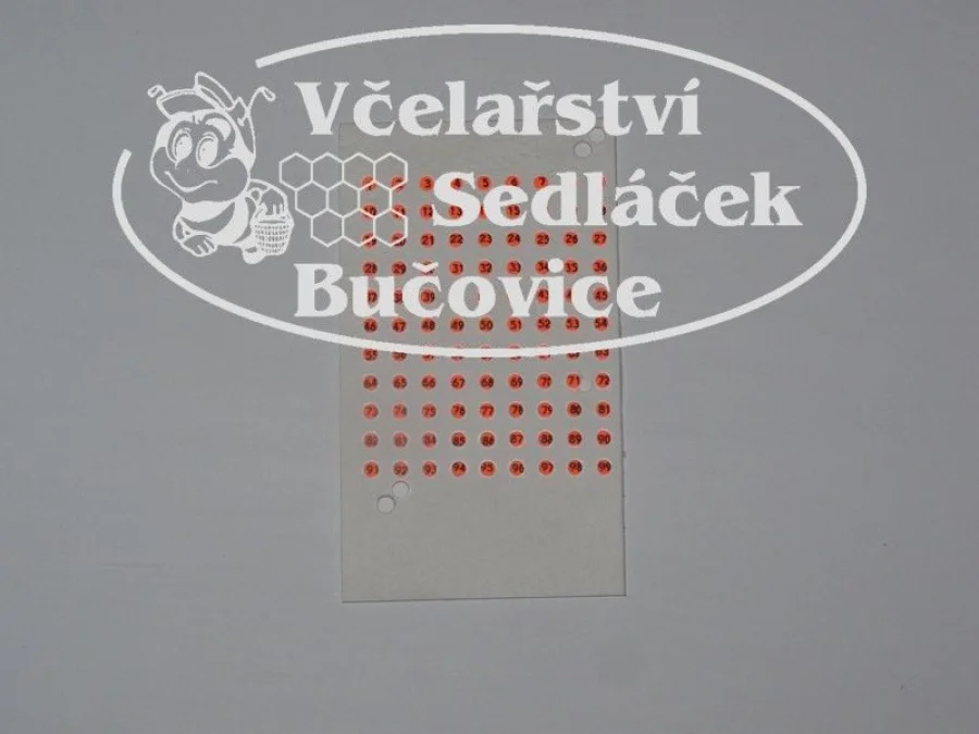 Fotografie 1 z 2: Značky fluoreskující-červené