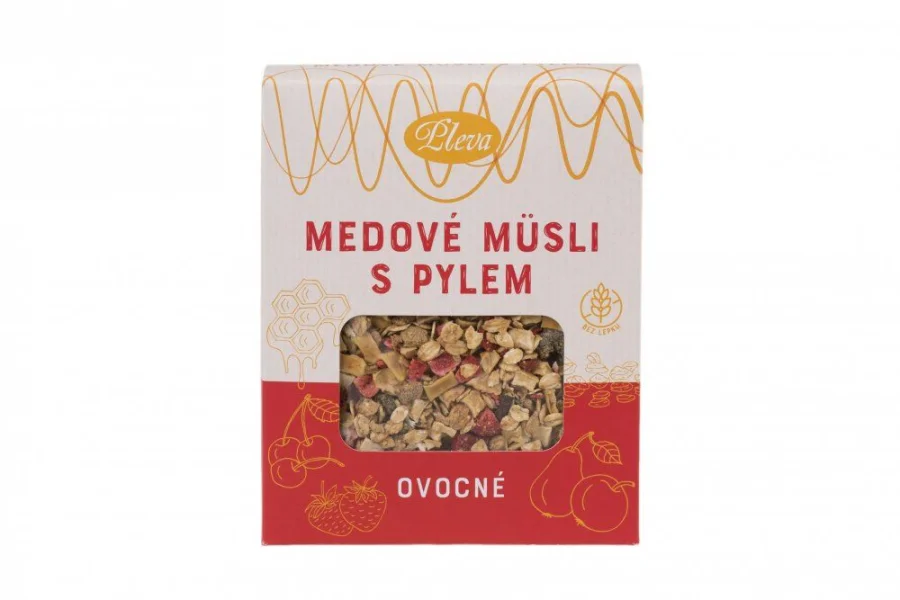 Fotografie 1 z 2: Bezlepkové Medové müsli s pylem ovocné