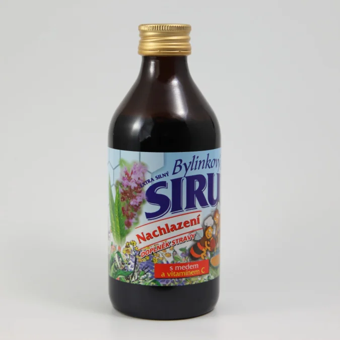 Fotografie 1 z 2: Bylinkový sirup - Nachlazení (s medem,vit.C,325 g)