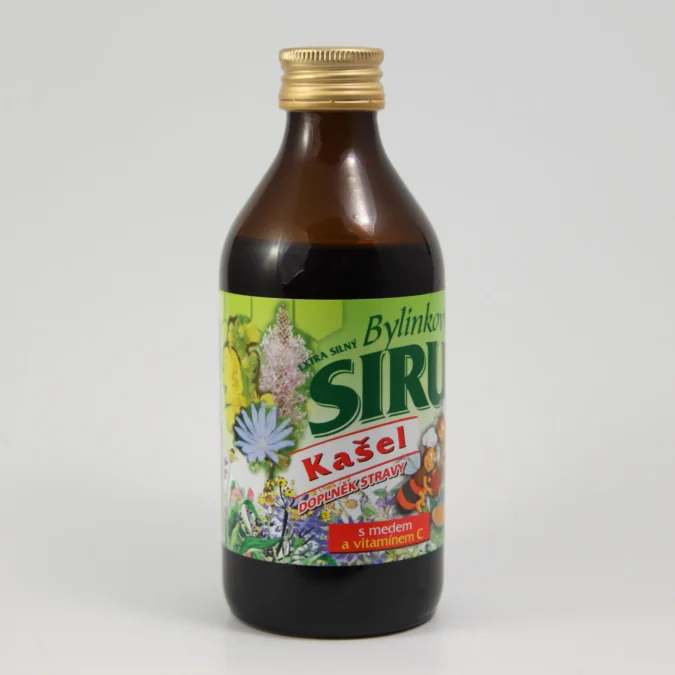 Fotografie 1 z 2: Bylinkový sirup - Kašel (s medem,vit.C,325 g)